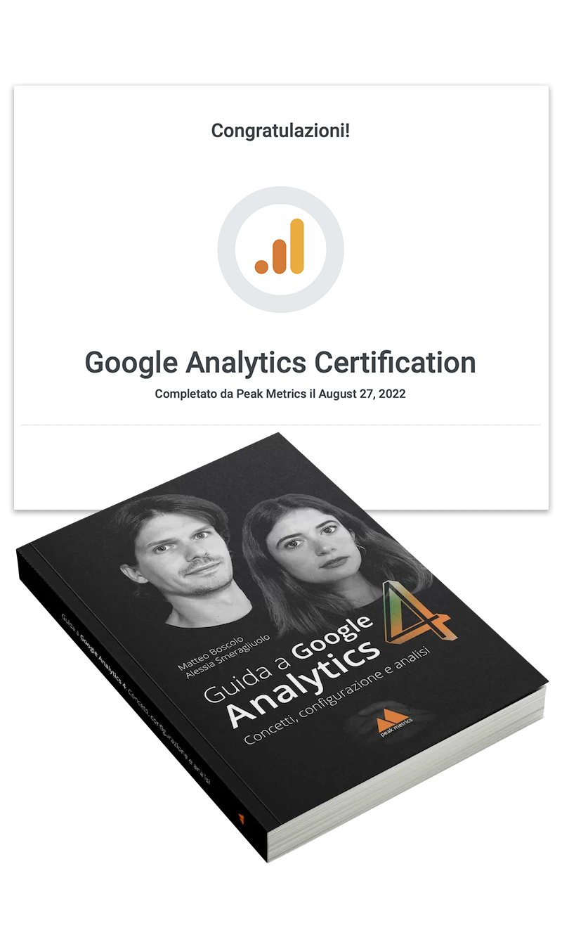 google analytics 4 certificazione