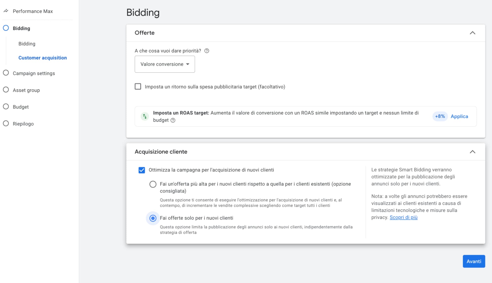 offerte performance max